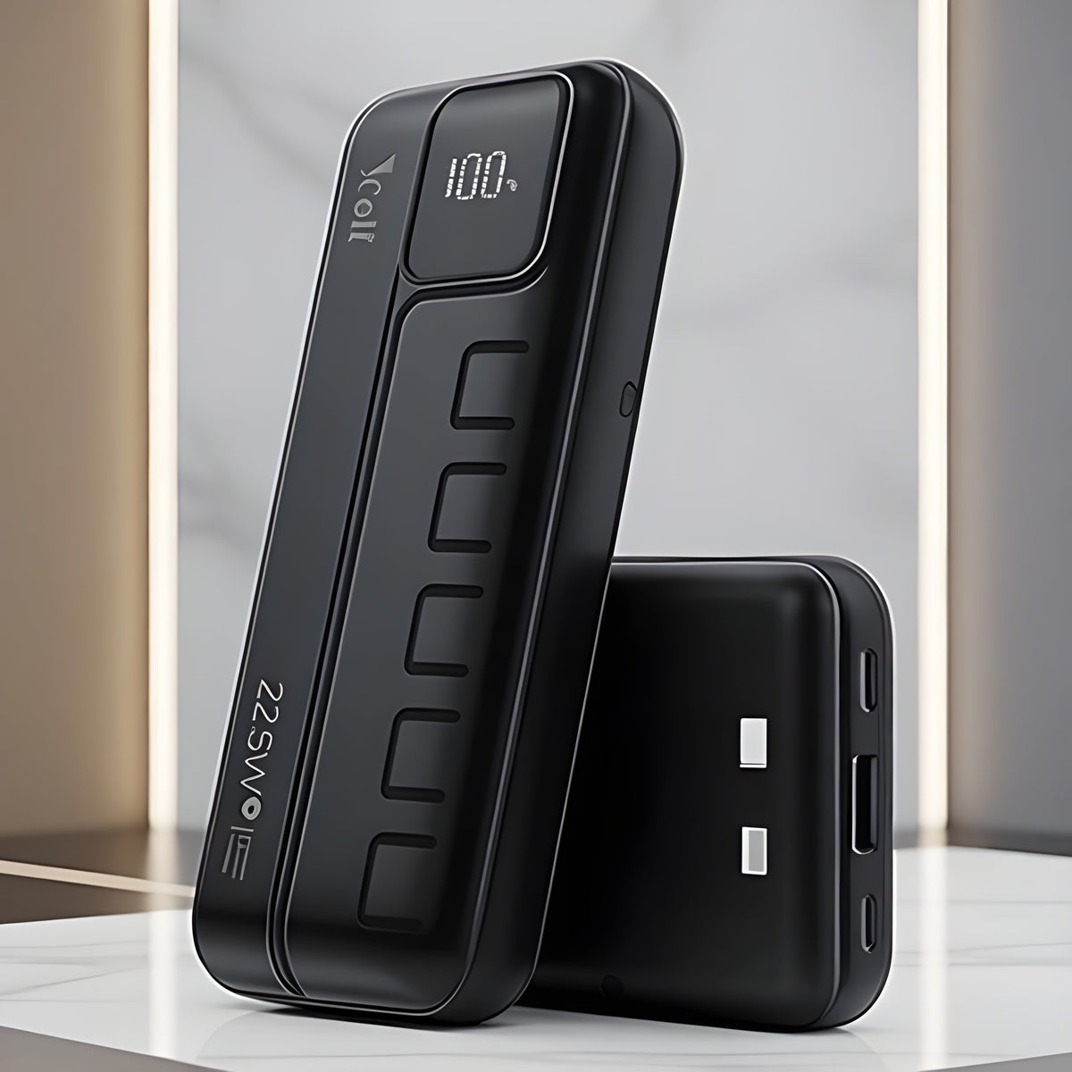 20,000mAh Multi-Cable Power Bank with Display