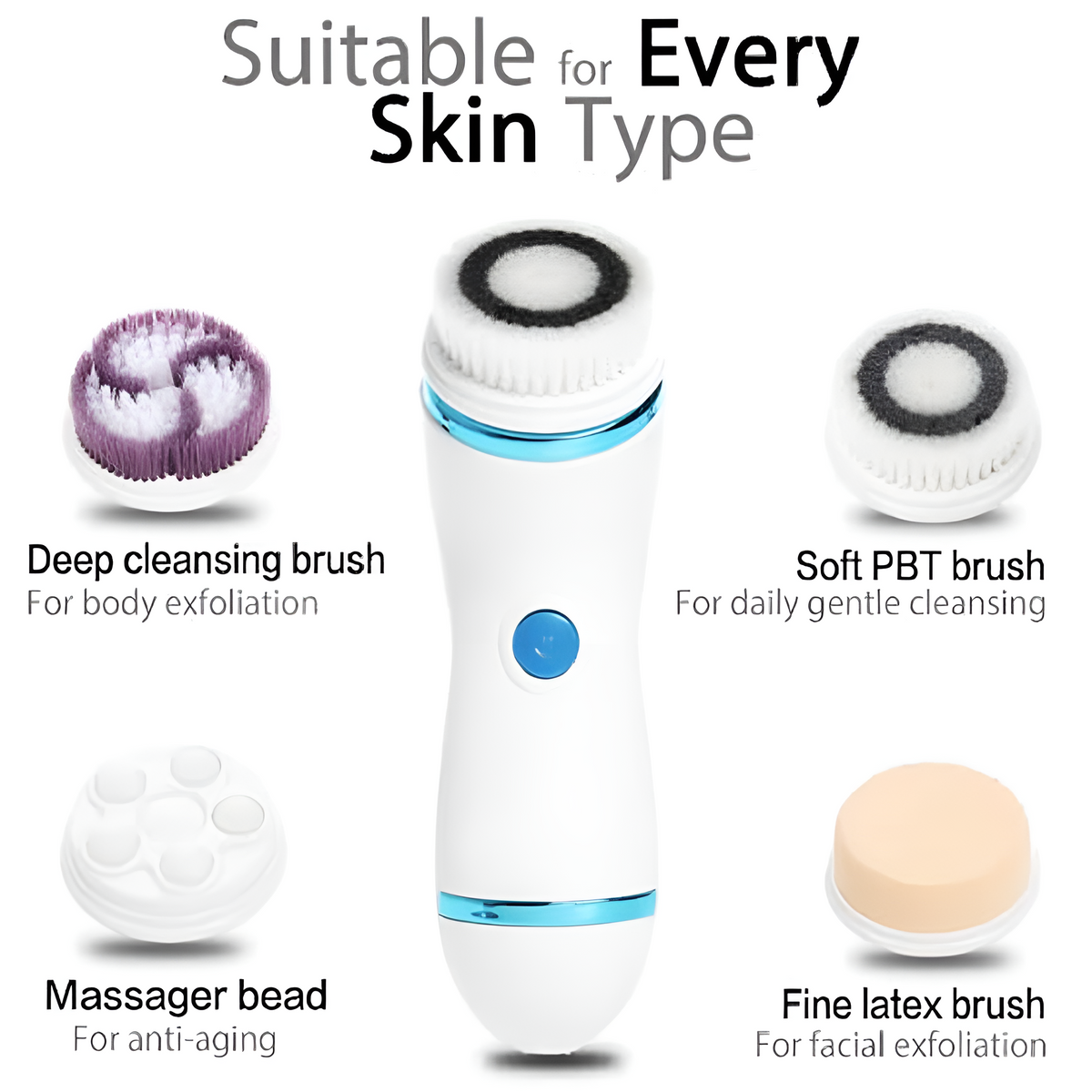 CNAIER Face Cleanser 4-in-1