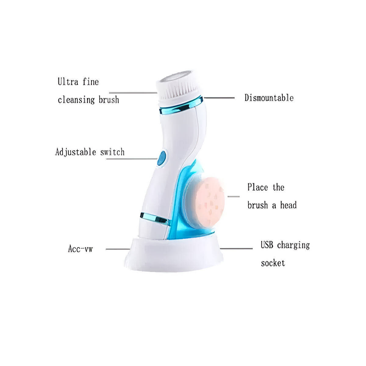 CNAIER Face Cleanser 4-in-1