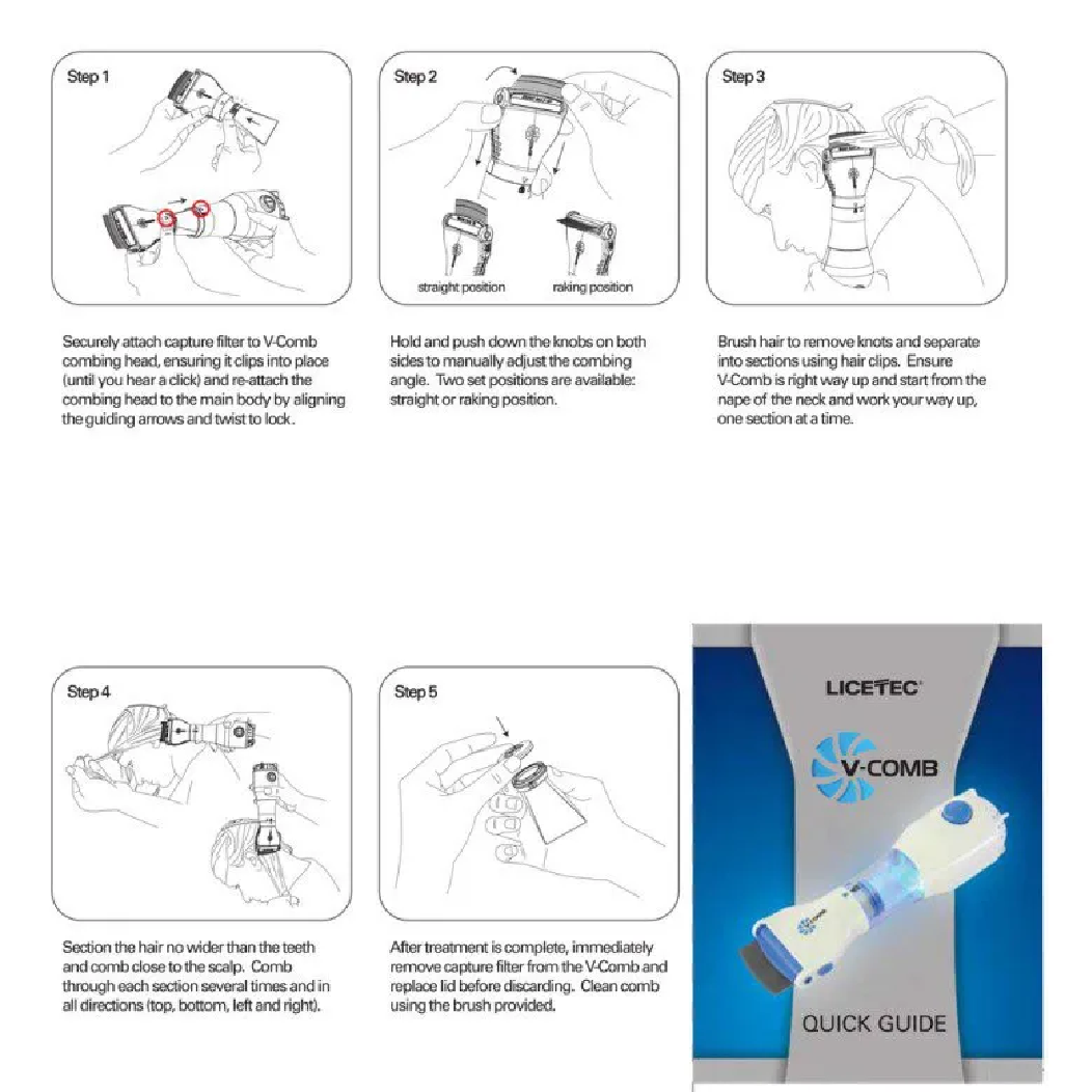 VComb Anti-Lice Suction Machine